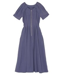【新品・未使用】LAGUNAMOON フロントZIPミックスカラーワンピース LAGUNAMOON ワンピース フロントZIPウエストタックワンピース