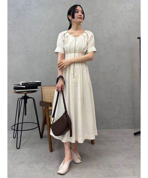 LAGUNAMOON（ラグナムーン） ワンピース フロントZIPウエストタック