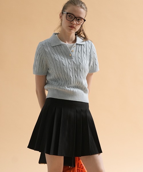 ケーブルニット ポロシャツ ポロシャツ ケーブルニットポロシャツ レディース : ZOZOTOWN Yahoo!店