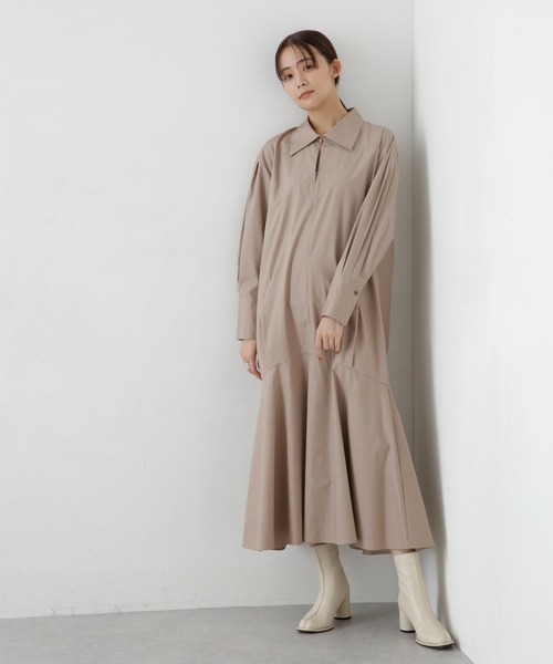 NANO universe（ナノ・ユニバース） シャツワンピース 「ZOZO限定