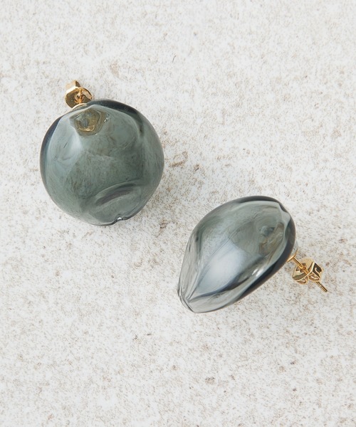 別注】【HARIO Lampwork Factory】ピアスサンストーン HARIO Lampwork Factory（ハリオランプワークファクトリー） ピアス