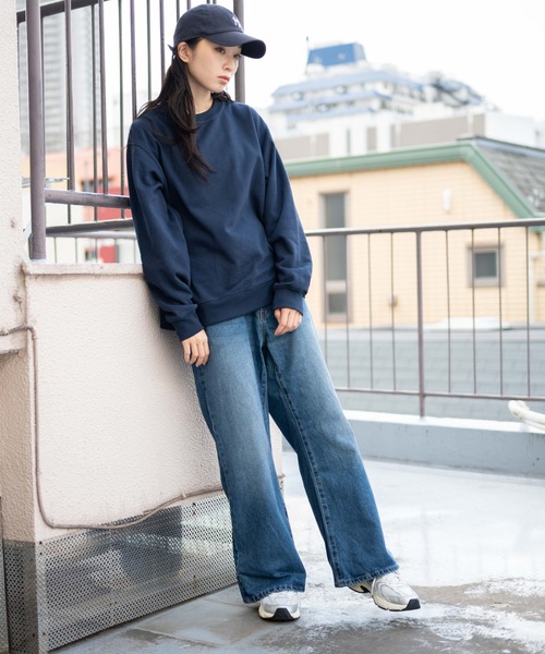 WEGO ジーンズ WEGO/デニムルーズフレアパンツ メンズ