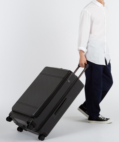 ace サルートンキャリーケース85L/96L 黒 美品 ace. スーツケース エーストーキョー サルートン 85-96L エキスパンド