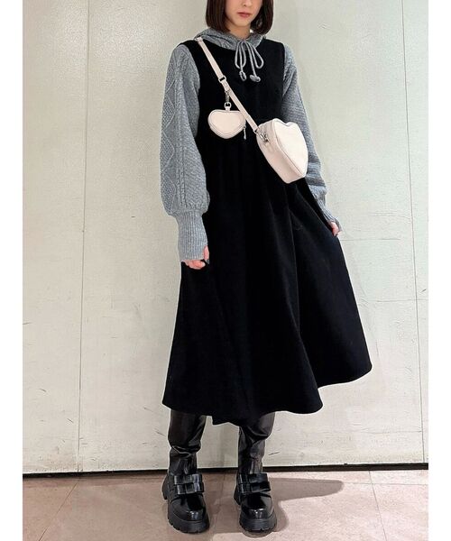 merry jenny ニット セーター フードflowerニットtops
