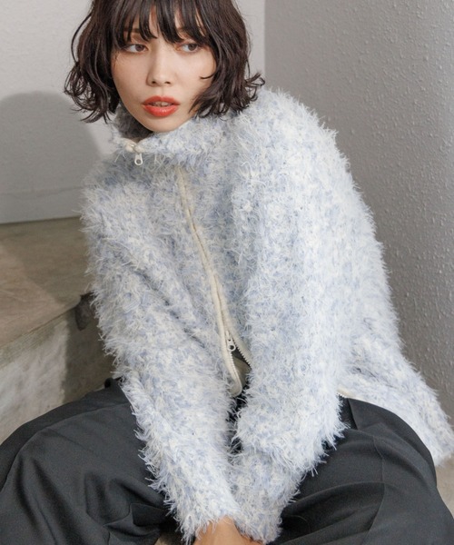 PAGEBOY（ページボーイ） ニット セーター チュールフェザースタンド