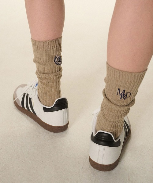 ★MARDI MERCREDI★LONG SOCKS MRD LOGO 6足★大人気★ Mardi Mercredi 靴下 LONG SOCKS MRD LOGO レディース