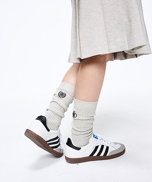 Mardi Mercredi 靴下 LONG SOCKS MRD LOGO レディース