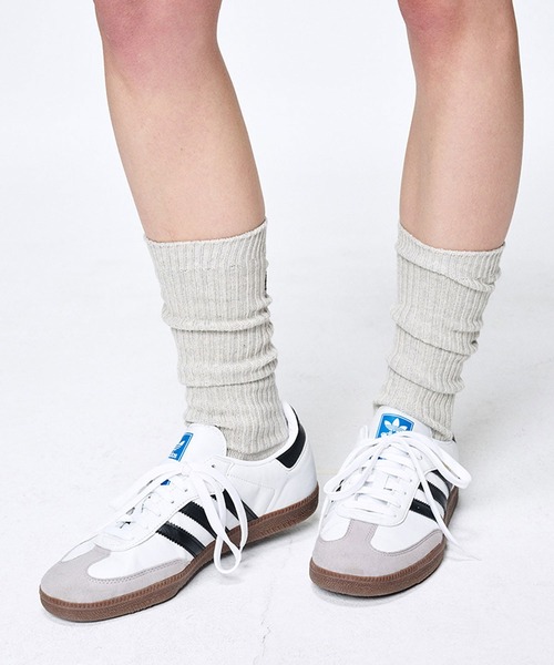 Mardi Mercredi 靴下 LONG SOCKS MRD LOGO レディース