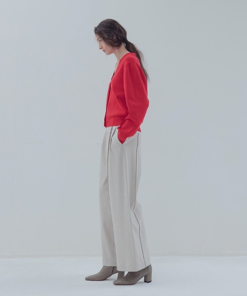 カーディガン HIGH TWIST stole cardigan(強撚ストールカーディガン) レディース DRESSLAVE カーディガン HIGH TWIST stole cardigan(強撚