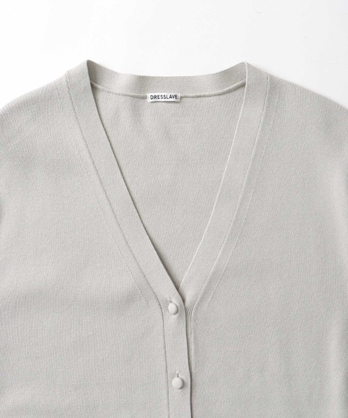 カーディガン HIGH TWIST stole cardigan(強撚ストールカーディガン) レディース DRESSLAVE カーディガン HIGH TWIST stole cardigan(強撚