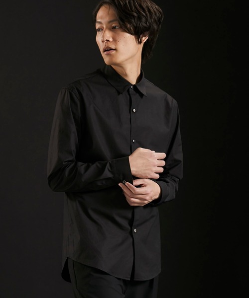 STUDIOUS」 長袖シャツ 3 ブラック メンズ : 86825351 : ZOZOTOWN 