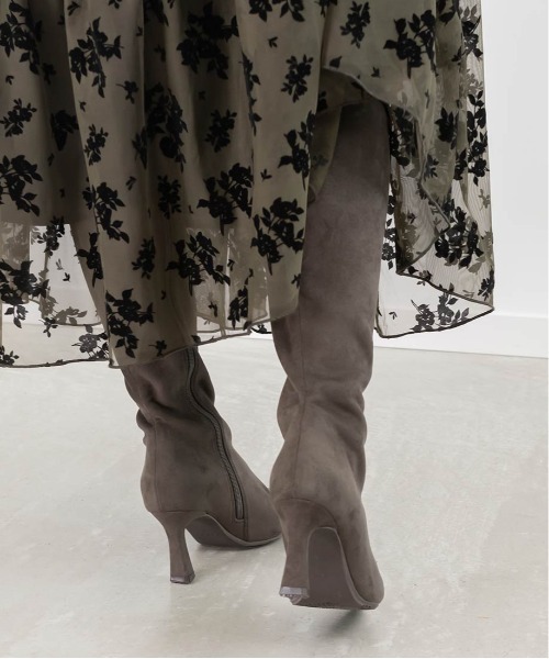 RANDA（ランダ） ブーツ 晴雨兼用 ポインテッドトゥヒールブーツ