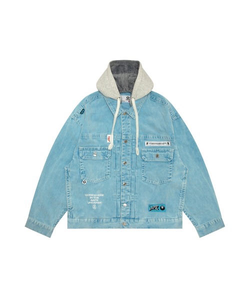 Aape デニムジャケット (XL) セール】AAPE NOW DENIM JACKET（デニムジャケット）｜AAPE BY A