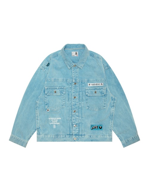 AAPE BY A BATHING APE デニムジャケット 楽天市場】【中古】AAPE BY A BATHING APE×Wrangler JACKET ロゴ