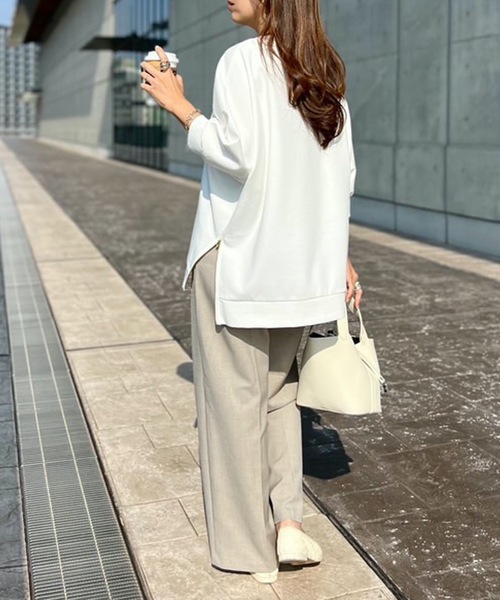 Emma Taylor tシャツ ライトダンボールサイドジップドルマンプル