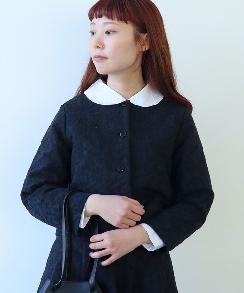 bulle de savon ジャケット ブルゾン マーガレットジャカード ノー 