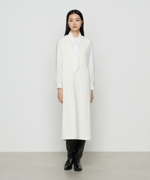 コムサ（COMME CA）/トリアセボディシェルピーチ ワンピース COMME CA（コムサ） ワンピース トリアセボディシェルピーチ