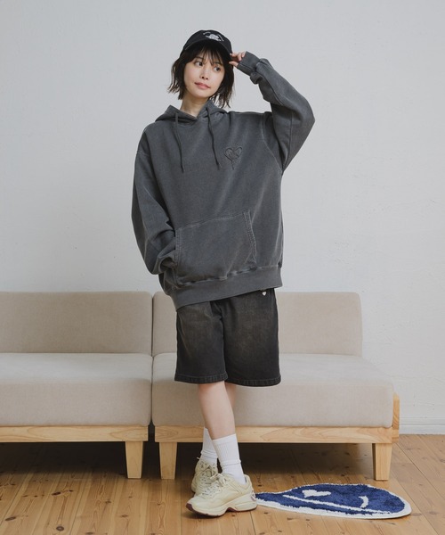 XG PigmentDyedPulloverHoodie パーカー フーディー pigment logo hoodie - ピグメントロゴフーディ（パーカー