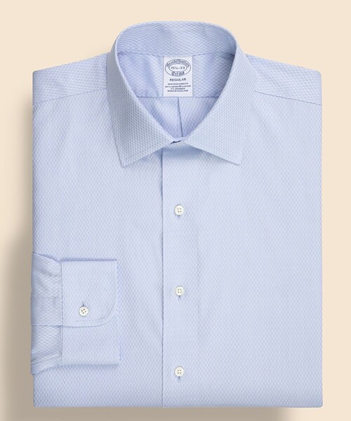 ブルックスブラザーズ（Brooks Brothers）/スーピマコットンストレッチ ダイヤモンドドビー ドレスシャツ Regular Fit BROOKS BROTHERS（ブルックスブラザーズ） シャツ スーピマコットン