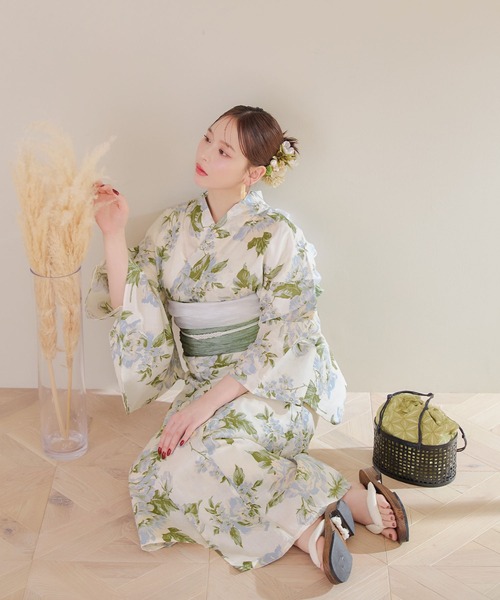 【お値下げ中】sugar nine 浴衣　３点セット sugar nine 浴衣 浴衣3点セット（浴衣・帯・下駄） レディース