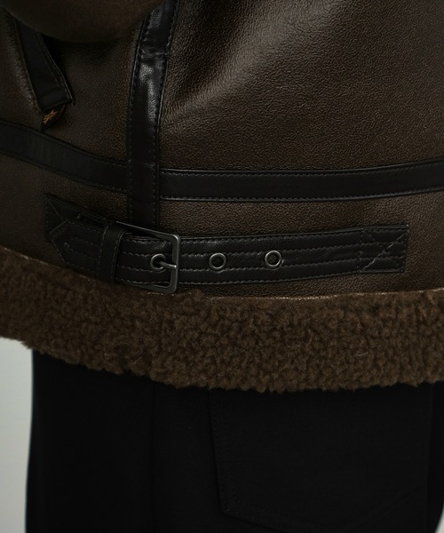 「ALPHA」 ジップアップブルゾン SMALL ブラウン レディース_画像5