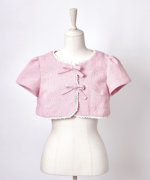 定価より安くお買物美品【MY FIRST KATIE ボレロカーディガン】 mellfy memory（メルフィーメモリー） カーディガン Dear classy Girl