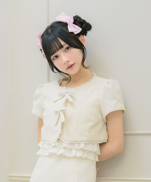 定価より安くお買物美品【MY FIRST KATIE ボレロカーディガン】 mellfy memory（メルフィーメモリー） カーディガン Dear classy Girl