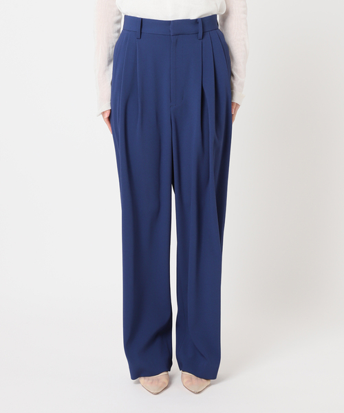 plage スラックス パンツ Georgette Tuck レディース : ZOZOTOWN