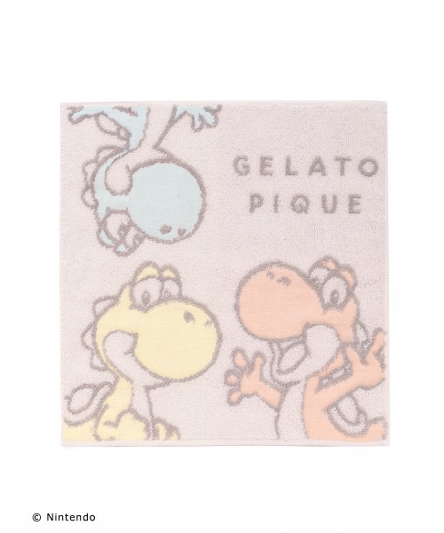 gelato pique ハンカチ 「スーパーマリオ」キノピオ＆ヨッシー