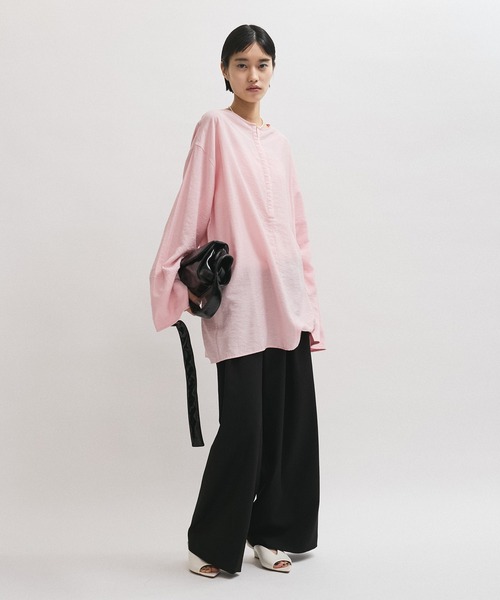 アダムエロペ 2WAYリネンロンTEEブラウス ADAM ET ROPE' ブラウス シャツ 「定番人気」・「新色追加