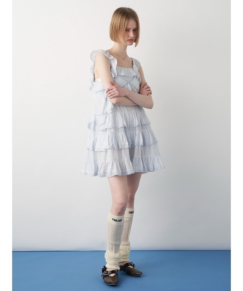 FURFUR チュニック ティアードフリルチュニックワンピ―ス