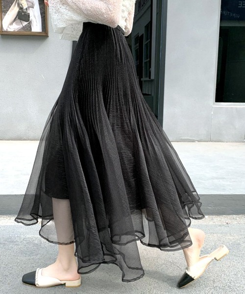 Riff スカート チュールロングスカート : ZOZOTOWN Yahoo!店