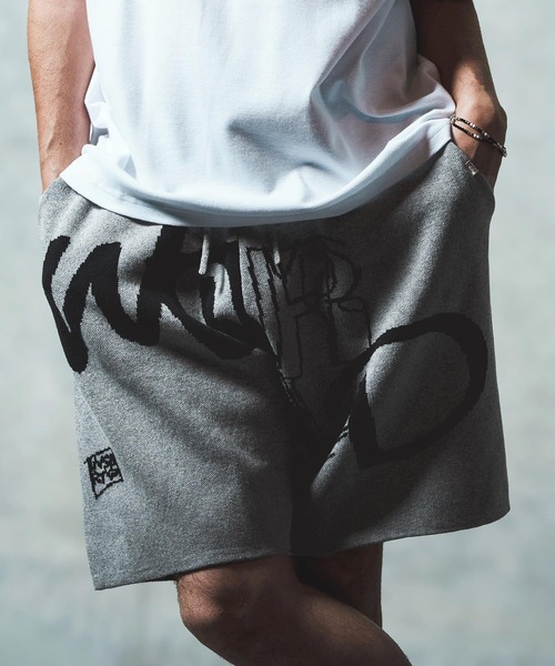 GLIMCLAP パンツ mp13547- Jacquard texture knit shorts ショート