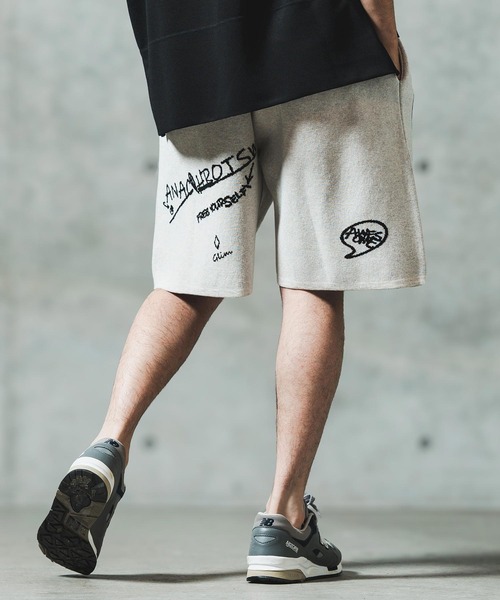 GLIMCLAP パンツ mp13547- Jacquard texture knit shorts ショート