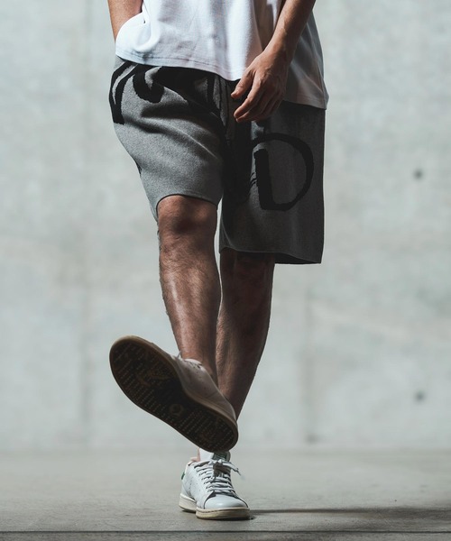 GLIMCLAP パンツ mp13547- Jacquard texture knit shorts ショート