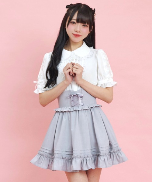 Secret Honey（シークレットハニー） ブラウス シャツ レースアップ袖 