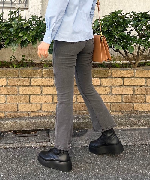 [Jewelobe] Denim брюки M sax голубой женский 