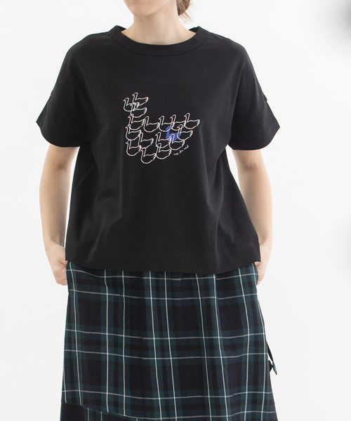 ノップドゥノッド nop de nod USコットンロゴTシャツ （ブラック） ノップドゥノッド nop de nod USコットンロゴTシャツ （ブラック
