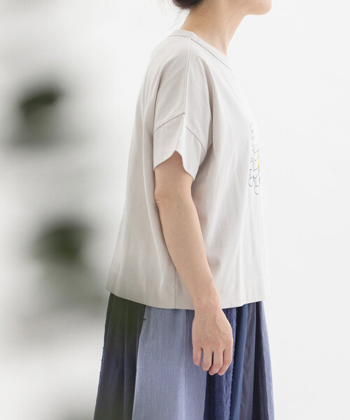 ノップドゥノッド nop de nod コットンビエラユーカリ綿刺繍シャツ （オフホワイト） 楽天市場】Cielユーカリ刺繍6分袖シャツ／ノップドゥノッド（nop
