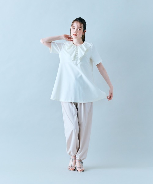 Audie a Muses ドロスト サテン カーゴパンツ ドロストサテンカーゴパンツ [M3988] - レディースファッション