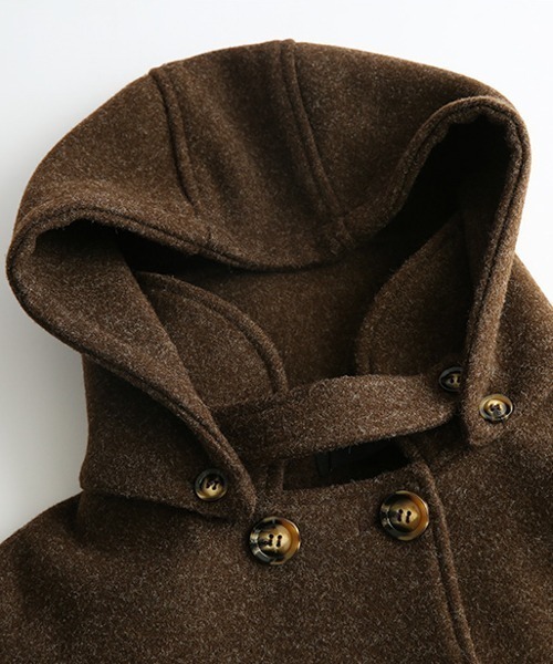 「La-gemme」 ピーコート M ブラウン レディース_画像5