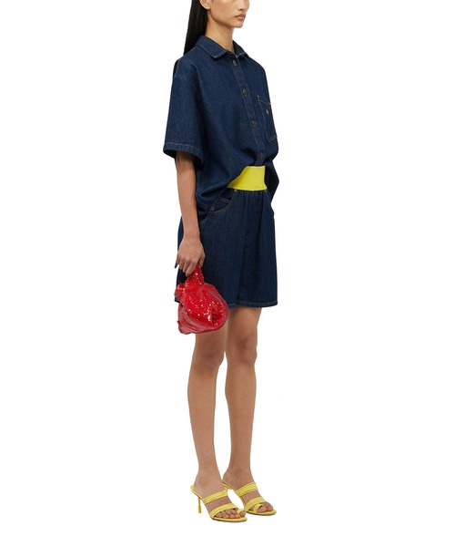 MSGM ブラウス MSGM（エムエスジーエム） ブラウス シャツ バックスリット デニム