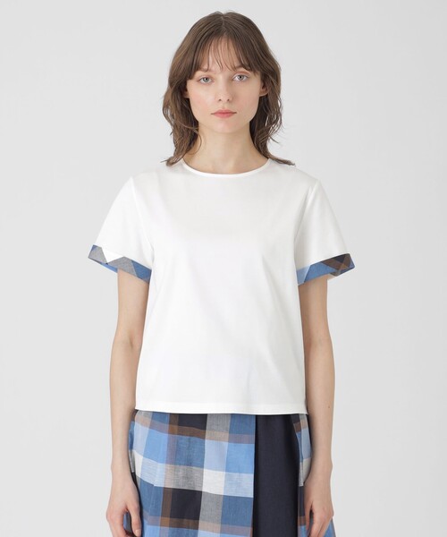 BLUE LABEL CRESTBRIDGE tシャツ コンパクトピマスムースバック