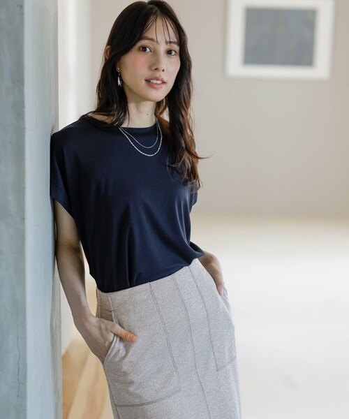 ANY SIS（エニィスィス） uvカット tシャツ 半袖 ハイストレッチ