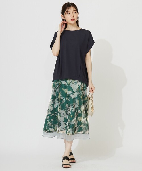 ANY SIS（エニィスィス） tシャツ ハイストレッチスムースフレンチ