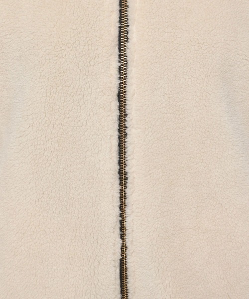 「GLOBAL WORK」 ジップアップブルゾン LARGE アイボリー レディース_画像2