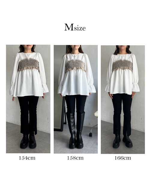「prose verse」 キャミソールブラウス LARGE オフホワイト レディース prose verse 「prose verse」 キャミソールブラウス LARGE オフ
