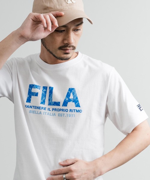 FILA フィラ テニスウェア 半袖TシャツVM5601 ホワイト メンズM新品 楽天市場】テニス シャツ メンズ フィラ FILA 吸水速乾 UVカット