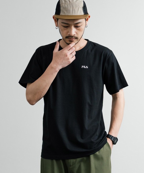 FILA tシャツ フィラ ワンポイントロゴ刺繍 BOX/サークル/アーチ