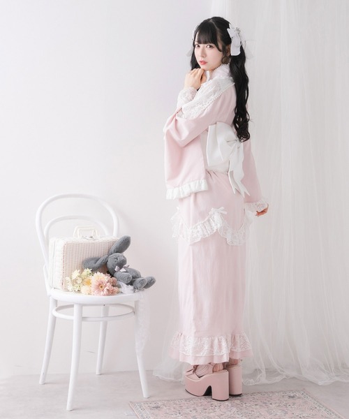 DearMyLove 浴衣 お嬢様パールレースフリル浴衣 レディース : ZOZOTOWN